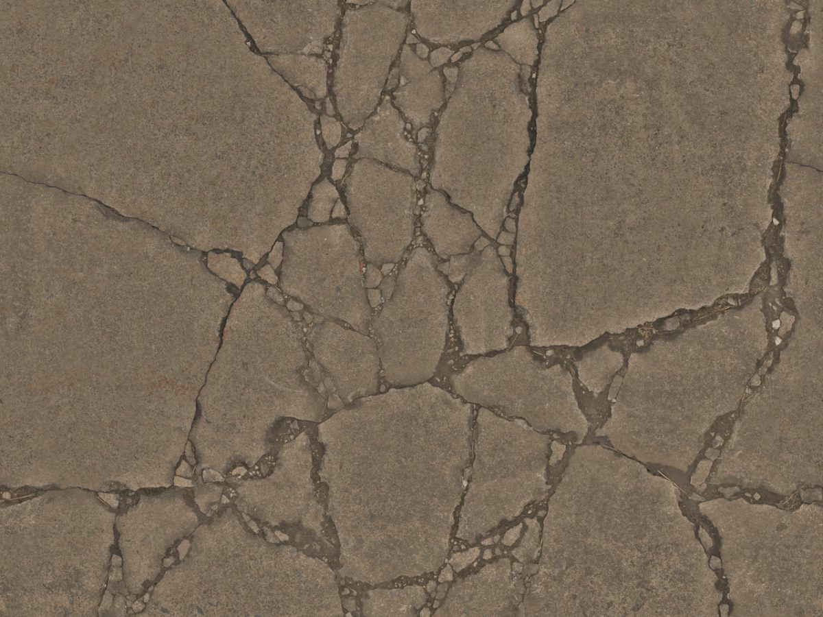 Reference: the kind of map cracking we see across the existing slab.